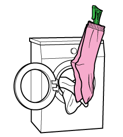 How to wash socks with pegs